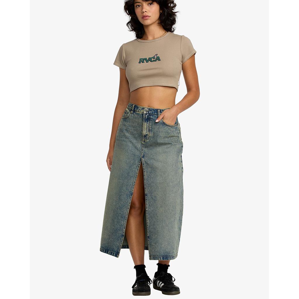 Falda Rvca Midi Denim