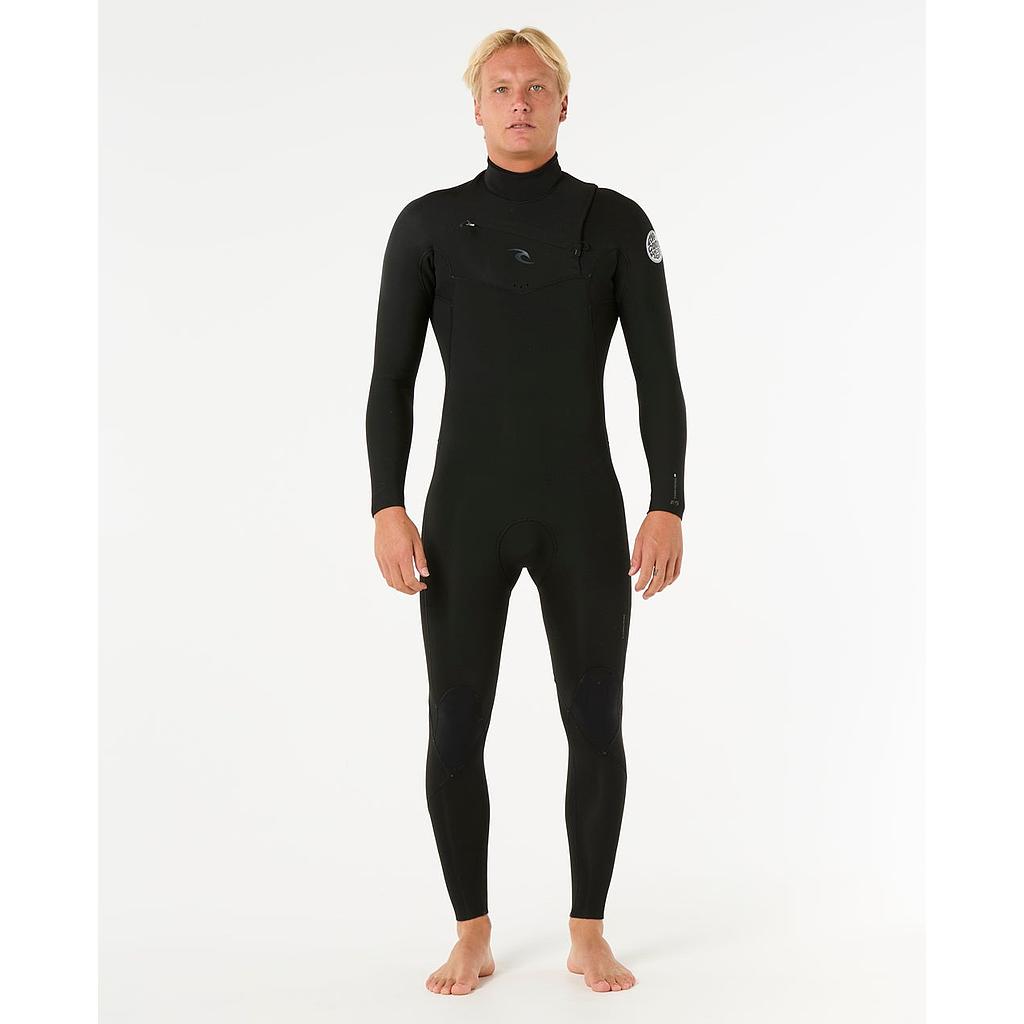 Neopreno Rip Curl Dawn Patrol 4/3 mm Cremallera pecho Negro
