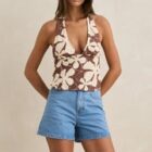 Top Rhythm Melia Floral Halter - Gondwana Surf Shop