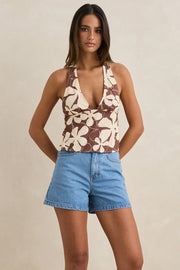 Top Rhythm Melia Floral Halter